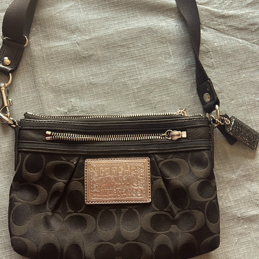 Coach Logo Black Crossbody